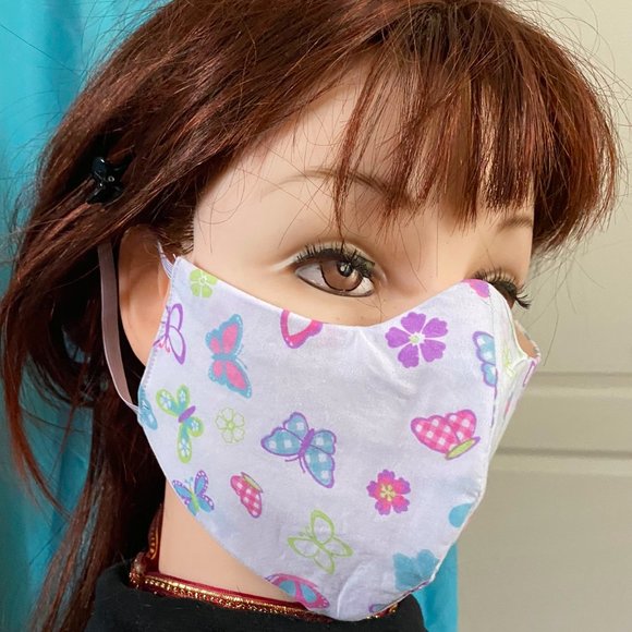 5 for $20 Face Masks cotton elastic loop homemade - Picture 1 of 12